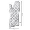 Extra Long Oven Glove Cotton Lining Kitchen Gloves Professional Oven Mitts  Baking