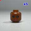 MOC Детали Конструктора Полая Плоть Выражение Лица Голова Идеально Для Фигурки 4 см Сделай Сам Образовательные Строительные Блоки Игрушки Детские Подарки