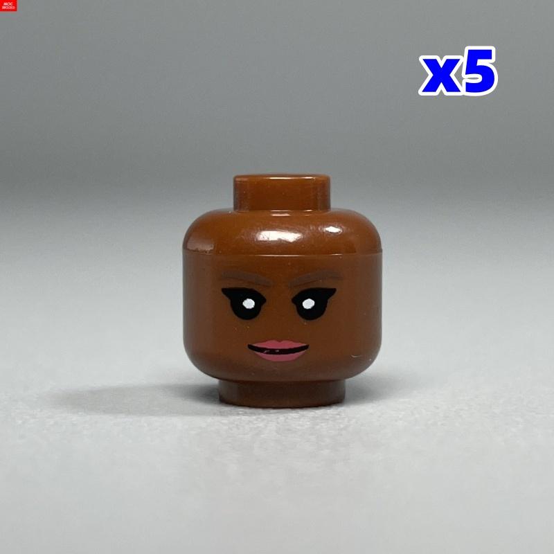 MOC Детали Конструктора Полая Плоть Выражение Лица Голова Идеально Для Фигурки 4 см Сделай Сам Образовательные Строительные Блоки Игрушки Детские Подарки