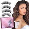 L Curl Glue Free False Eyelashes DIY Faux Mink Lashes Magnetic Suction False Eyelashes  Women