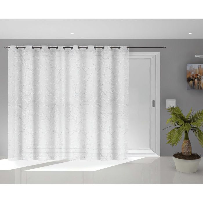 Bay Window Eyelet Curtain 280x250 Cm OSAKA, by Soleil d'Ocre