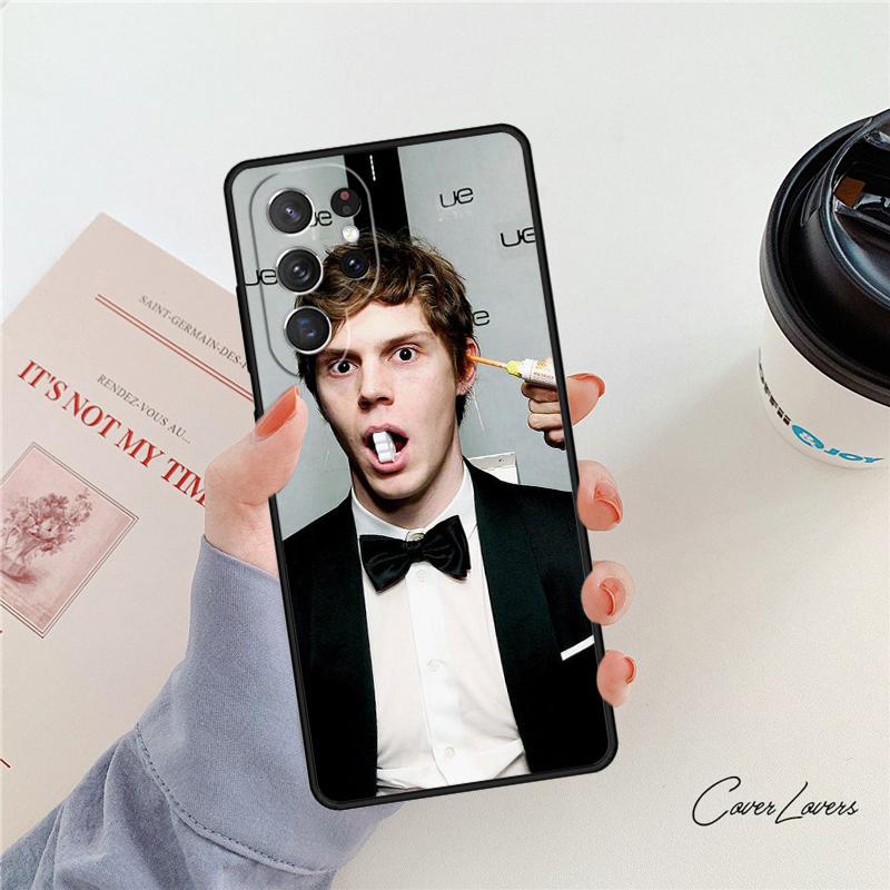 Чехол для телефона Evan Peters Для Samsung Galaxy S24 S25 S23 S22 Ultra Note 10 20 Plus S20 S21 FE