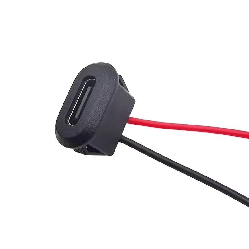 5PCS USB 2.0 Direct Pressure Welded Wire Type Mother Lamp Toy Charging Port Table Lamp Precision Instrument Charging Port