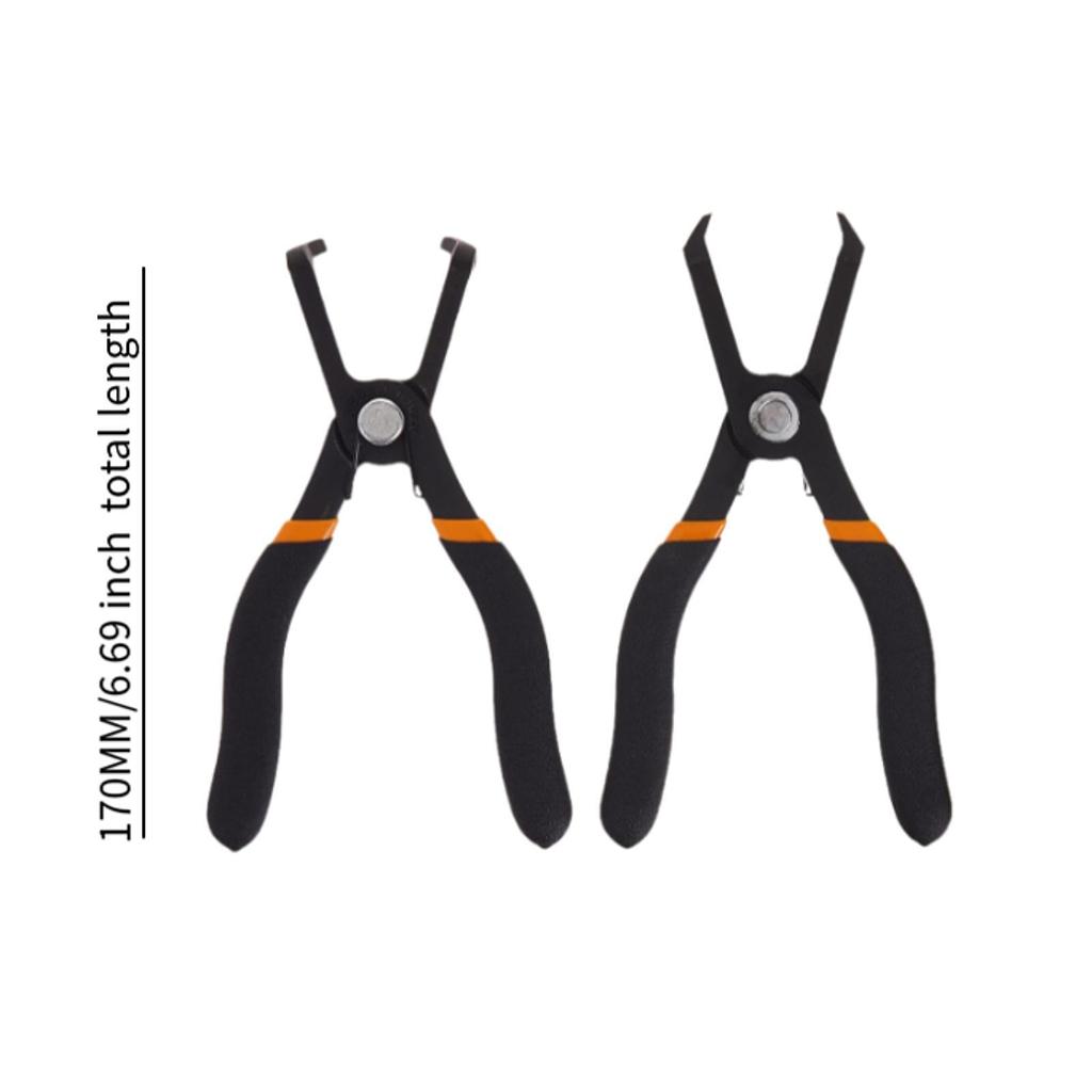 2x Push Pin Removal Pliers Set High Carbon Steel,Sturdy Professional High Performance Includes 30 Degree and 80 Degree Pliers