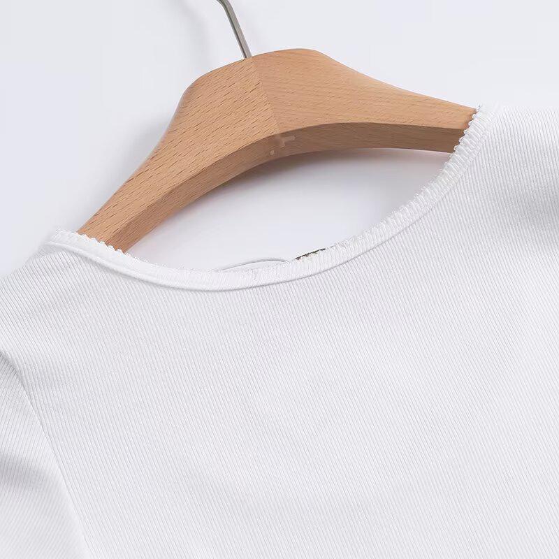 BM&MD&ZA Women's Casual Crew Neck Short Sleeve T-Shirt - Spring/Summer Collection