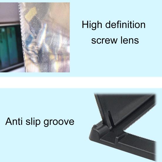 Amplifier 12 Inch High Clarity 3D Curved Screen Foldable Video Magnifier for Mobile