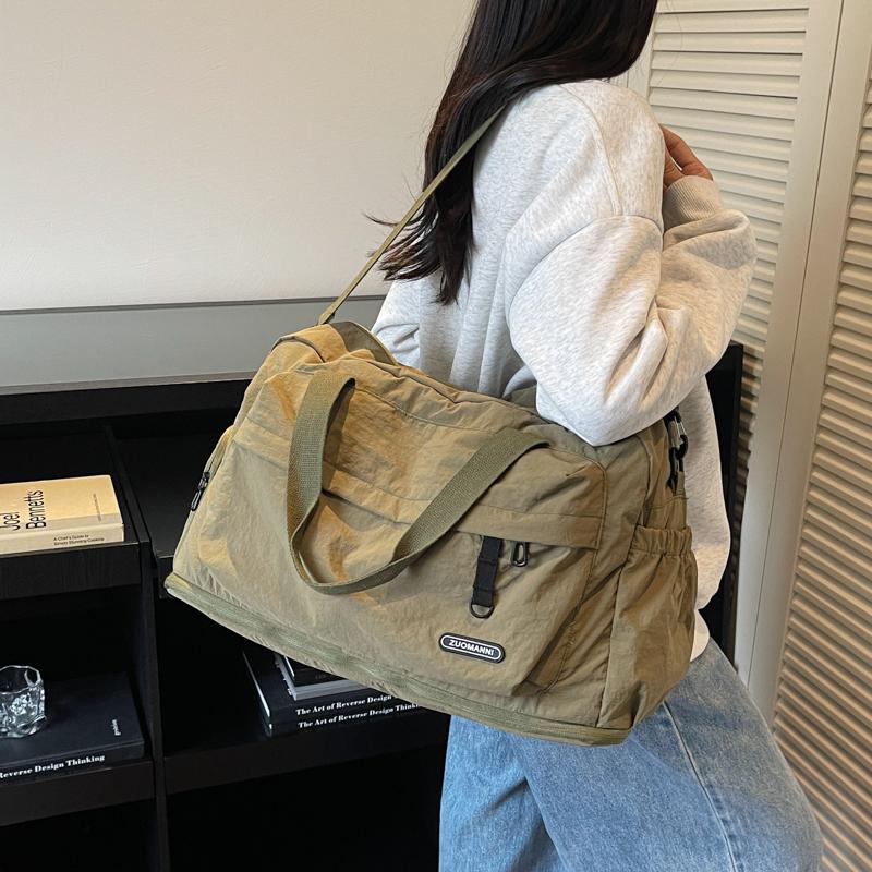 Женская легкая складная дорожная сумка-дафл, большая вместимость, много отделений, дорожная сумка для багажа, нейлоновые спортивные сумки-тоут для спортзала