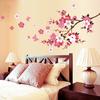 Romantic Flower Art Decal Butterfly Wall Sticker Home Bedroom Hotel Decoration