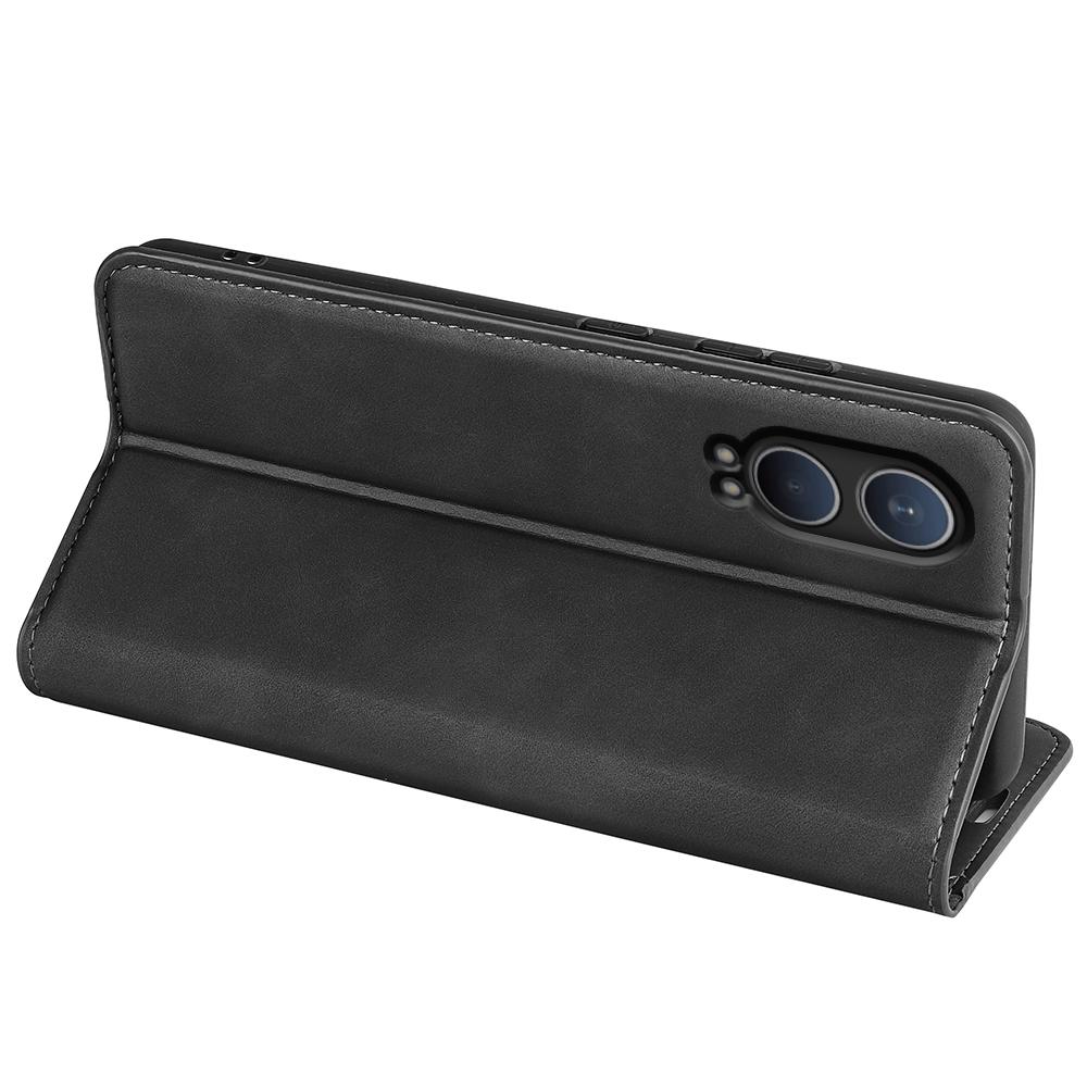 For OnePlus Nord CE4 Lite 5G/Oppo K12x 5G (China) Wallet Phone Case Skin-Touch Leather Flip Cover