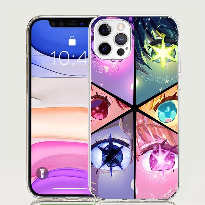 Чехол для телефона Oshi No Ko для iPhone 17 Air 16 15 Plus 11 14 Pro Max 13 Mini 12 7 8 + SE Художественный узор Индивидуальная крышка 16 15 Plus 11