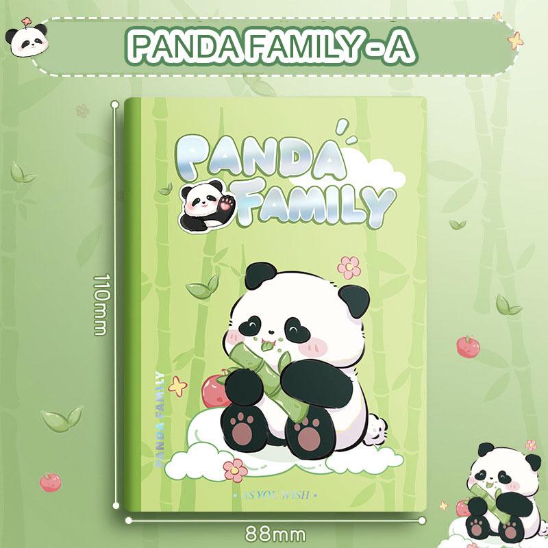 Panda Family Pocket Book A7 Notebook Мини-блокнот Твердый переплет Справочник Студент Чистый черновик Блокнот