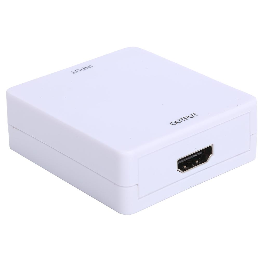 Конвертер VGA в интерфейс мультимедиа высокой четкости Mini HD 1080P Адаптер-конвертерБелый