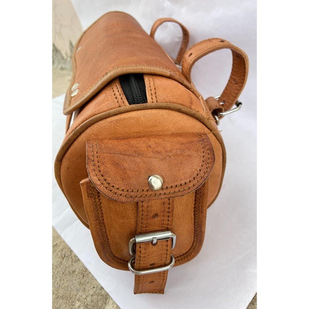 Винтажная сумка для инструментов из козьей кожи Сумка для хранения передней вилки Седельная сумка