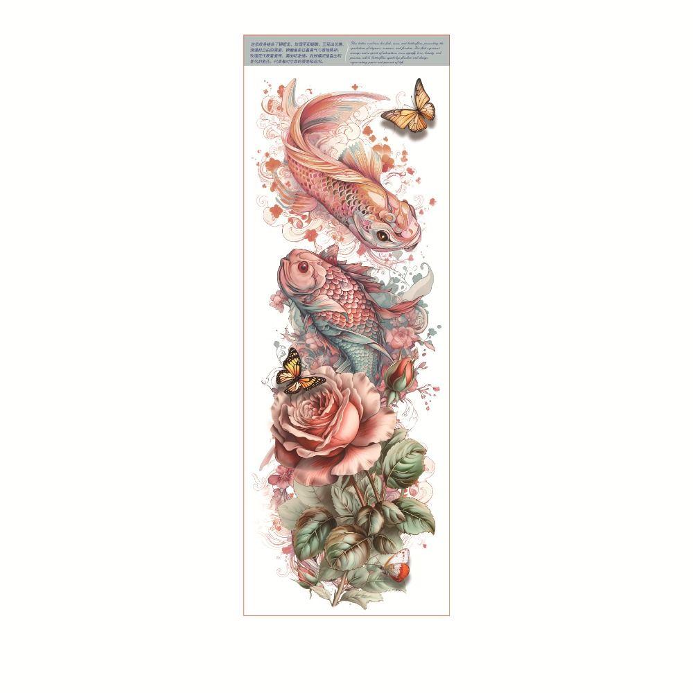 Water Transfer Decals Full Arm Tattoo Stickers Snake Butterfly Body Art Sticker Hand