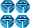 4Pcs 12mm Hex Wheel Hub Adapters – Universal for 1/10 RC Cars HSP Sakura – 6mm Height, Blue