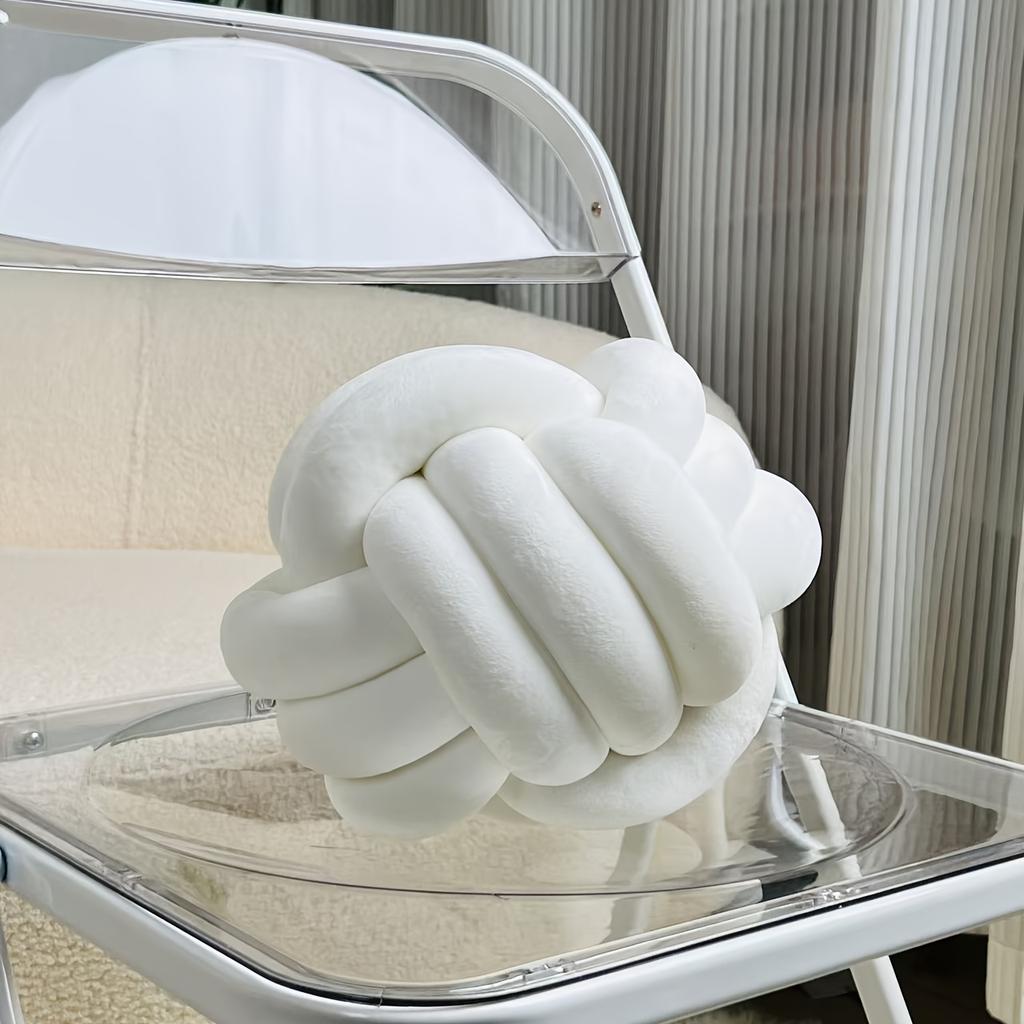 1 шт. 22 см/8,66 дюйма Подушка-узел в форме шара Декоративная подушка для гостиной Кровать Диван Подушка ручной работы