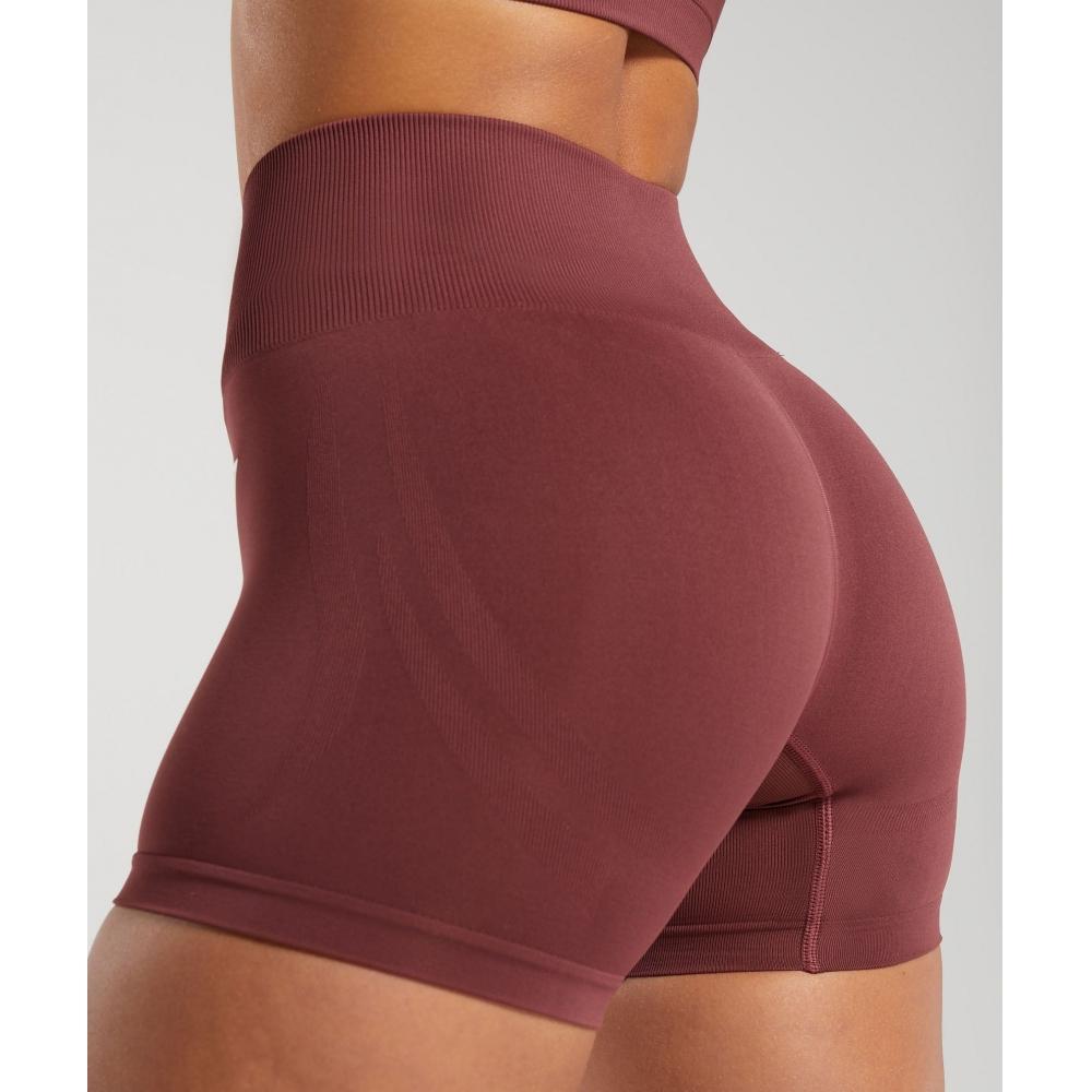Gymshark Повседневные бесшовные шорты бордового коричневого цвета B6a8m Rbqv