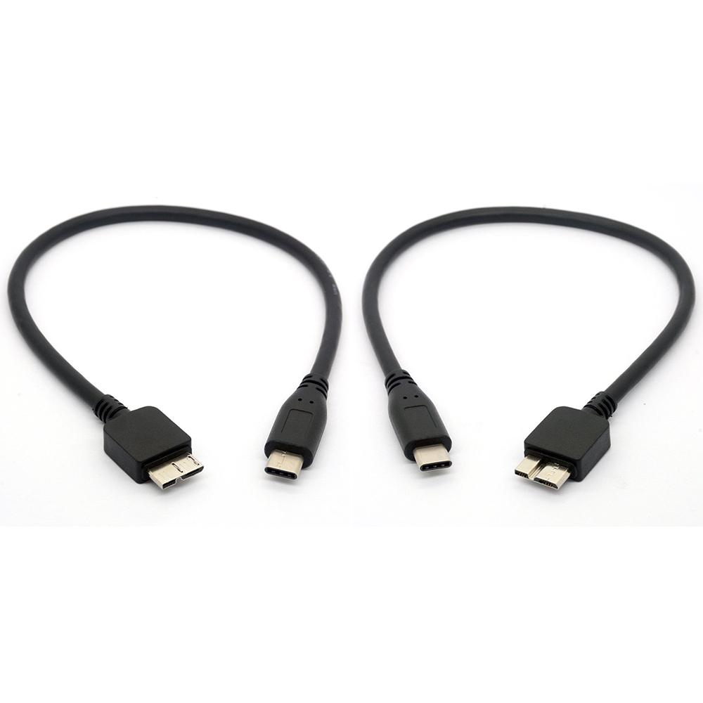 USB C To Micro USB Cable Type C To Micro B for WD My PassPort HDD Hard Disk 30cm