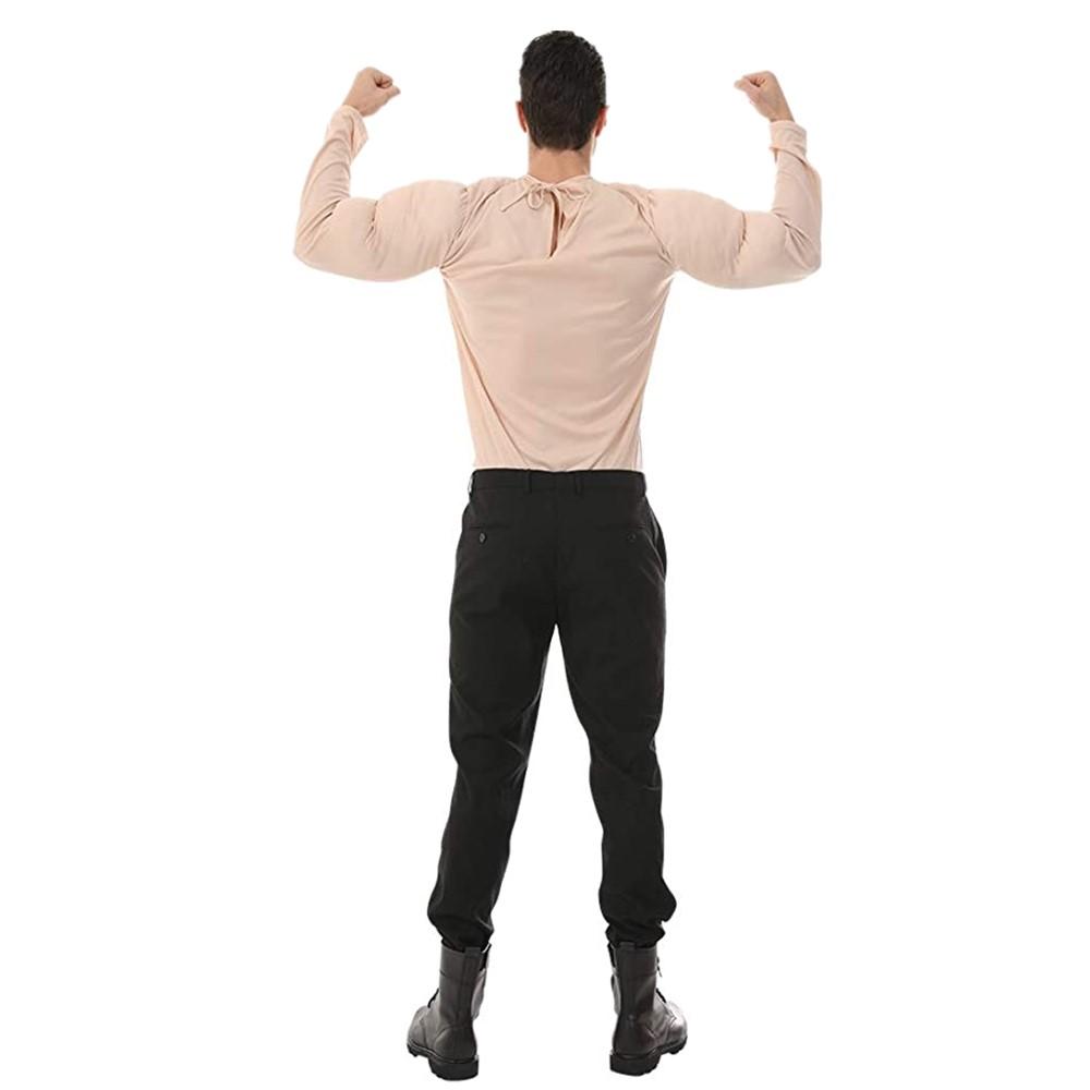 Мужская рубашка с мышцами, бодибилдер, костюм на Хэллоуин, аксессуар для взрослых, рубашка с мышцами, мягкая подкладка