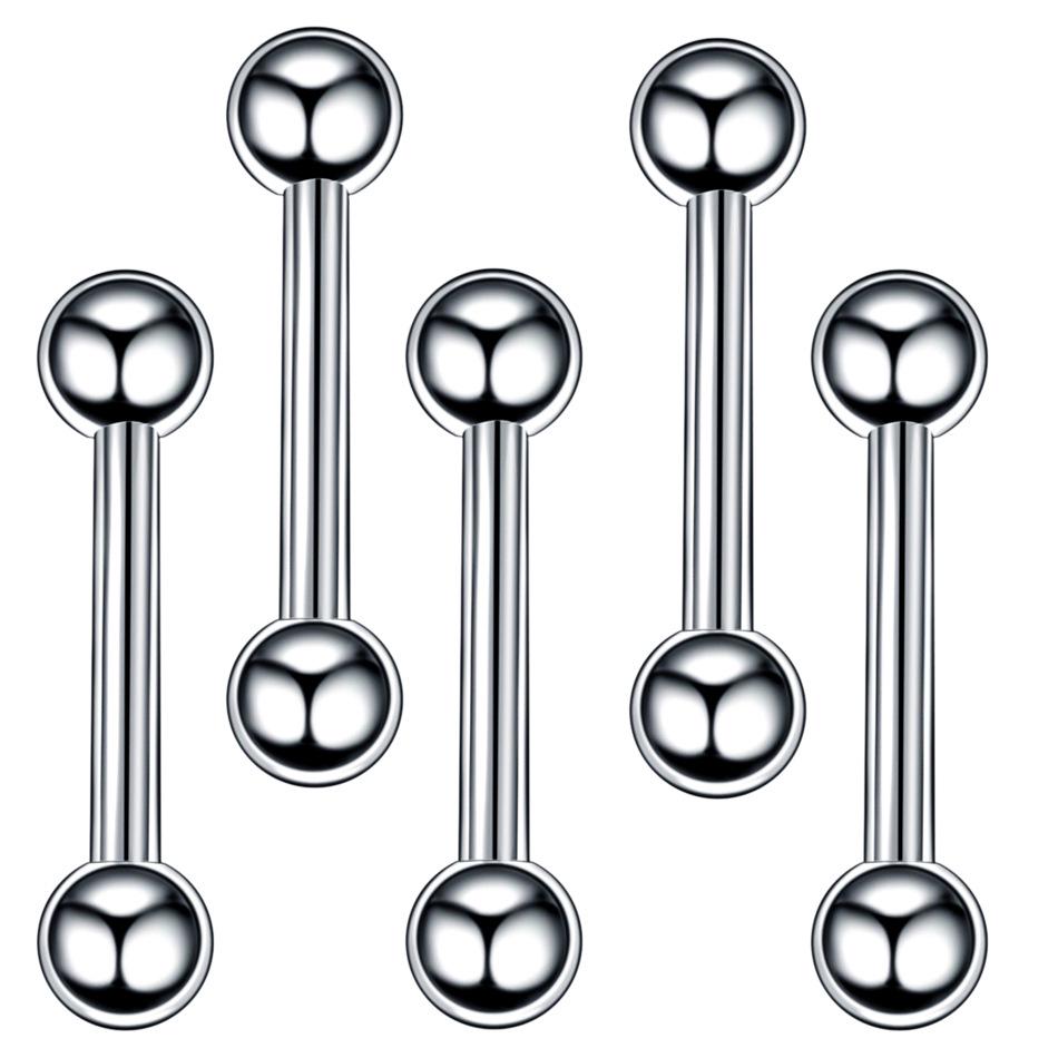 60-Piece Stainless Steel Lip, Stud, and Nose Ring Set – Popular European & American Piercing Jewelry Accessories