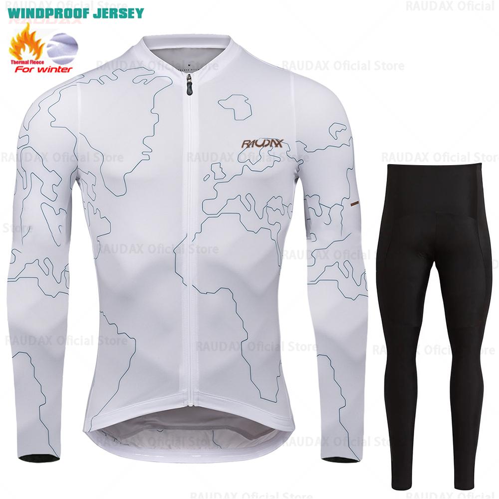 2026 Winter Velvet Warm Cycling Suit Set Thermal Fleece Clothing Sets Top Cycling Jersey Sport Bike MTB Riding Clothing Warm Jackets for Man