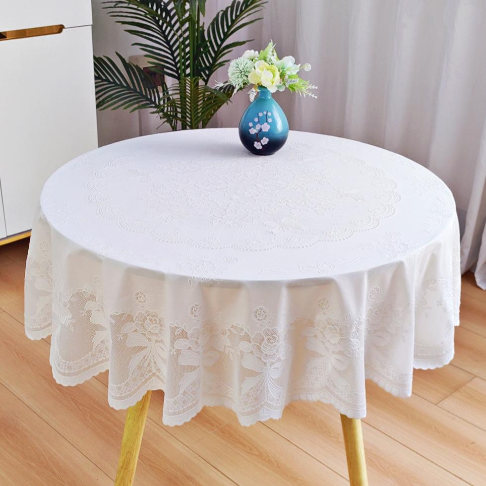 Small Fresh Printed Round Table Cloth Waterproof, Oil-Proof And Anti-Scalding Table Cloth Tablecloth