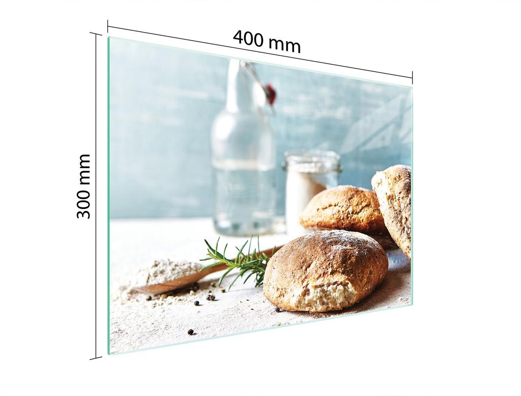 SZKLANA DESKA DO KROJENIA 40x30 CHLEB