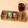 Bamboo Tea Bag Storage Organizer Handmade Desktop Sundries Organizer Jewelry Organizer