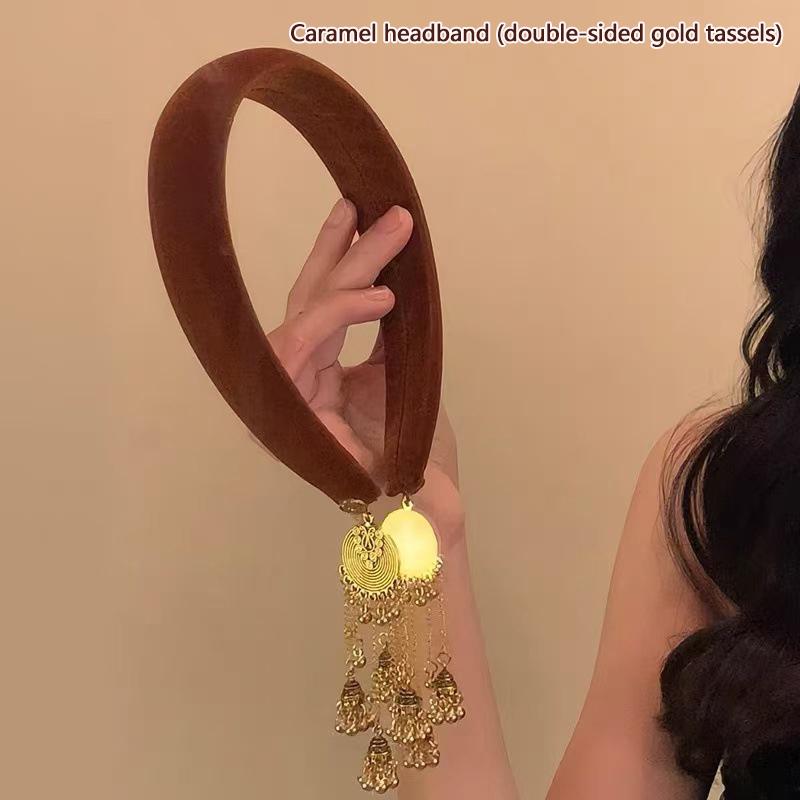 Модные кулон-кисточка для волос, аксессуары для женщин и девочек, милые универсальные обручи для волос, темпераментные этнические резинки для волос, подарки