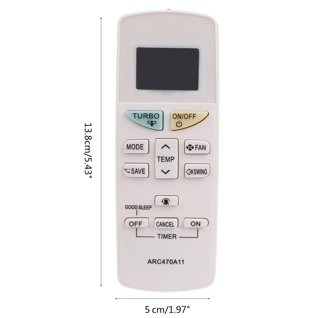 ARC470A1 Easy Use Remote Control for DAIKIN ARC470A11 ARC470A16 ARC469A5 Air Conditioner No Codes or Programming Needed