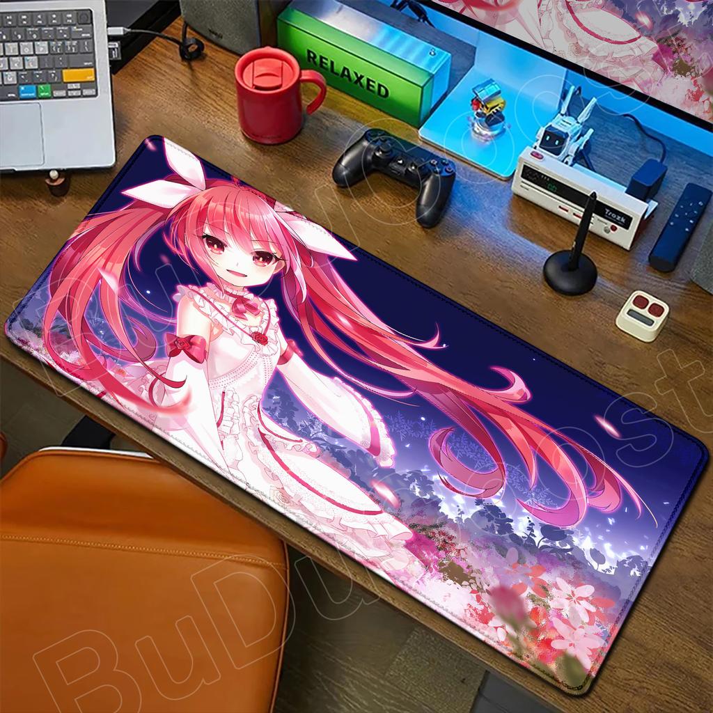 HD Милая Девушка Большой Коврик для Мыши Аниме Date A Live Коврик для Мыши Ноутбук Игровые Аксессуары Клавиатура Рабочий Стол Токисаки Куруми Тока Ятогами