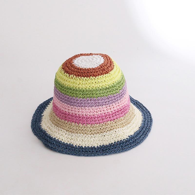 Women's Large Brim Foldable Breathable Straw Sun Hat for Summer Travel & Vacation