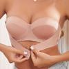Women's Strapless Underwear 1/2 Cup Sexy Front Buckle Push Up Bra Banquet Invisible Slip-proof Brassiere Detachable Strap Tops