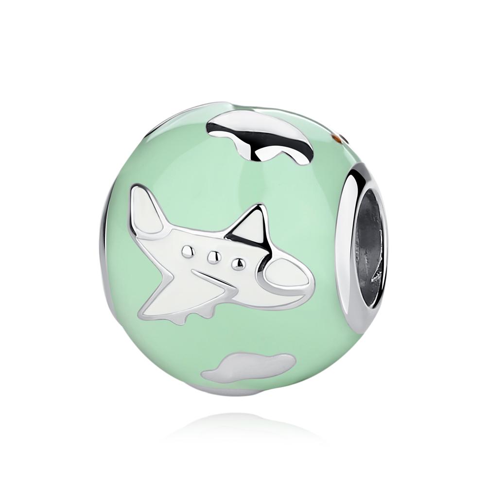 Оригинальные шармы из стерлингового серебра 925 пробы, медь, любовь, путешествия, лондонский автобус, чемодан, парижские бусины, подходят для браслетов и колье известных брендов, женские, DIY, циркон