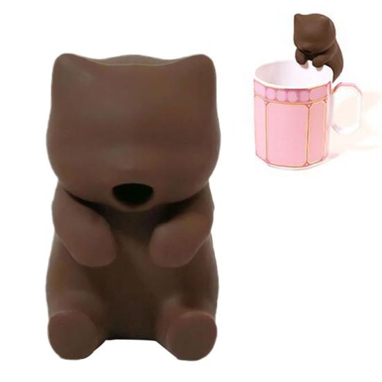 Охладитель напитков Компактный дизайн Портативный Простой в использовании Перезаряжаемый от USB Водонепроницаемый Вентилятор в форме кошки Охладитель для напитков и еды