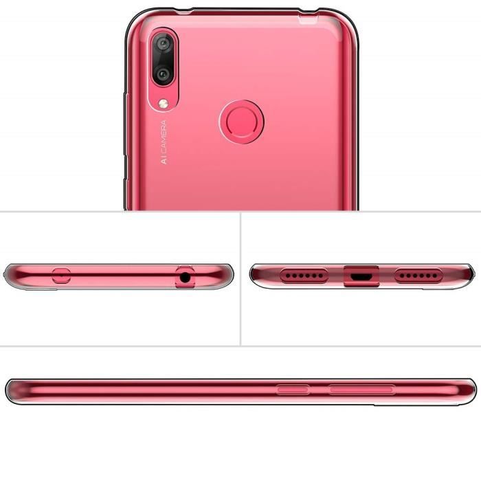 Coque Huawei Y7 2019 - Y7 PRO 2019 - Y7 PRIME 2019 Silicone Gel TPU Transparent Protection Souple Mince[Phonillico®]