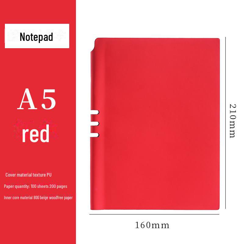 Творческий блокнот для чтения из мягкой кожи формата А5 для студентов колледжей — стильный и ценный ежедневник с подвеской для делового и личного использования.