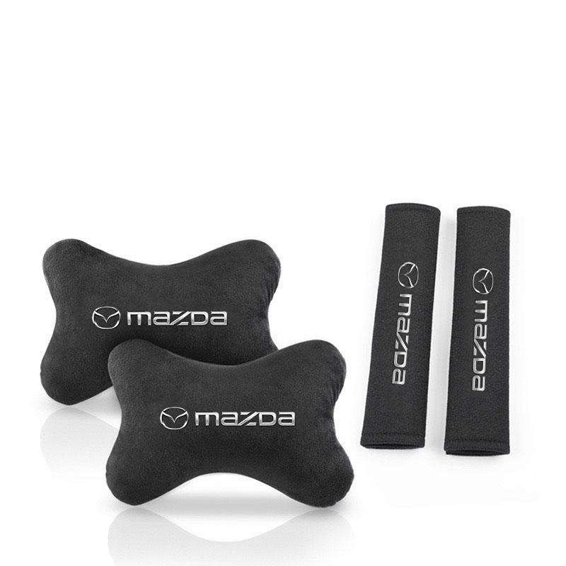 Car Seat Belt Protect Cover Shoulder Pad Seat Headrest Neck Pillow for Mazda 2 3 5 6 8 CX5 CX-5 CX-7 CX-9 MX-5 ATENZA Axela QU1