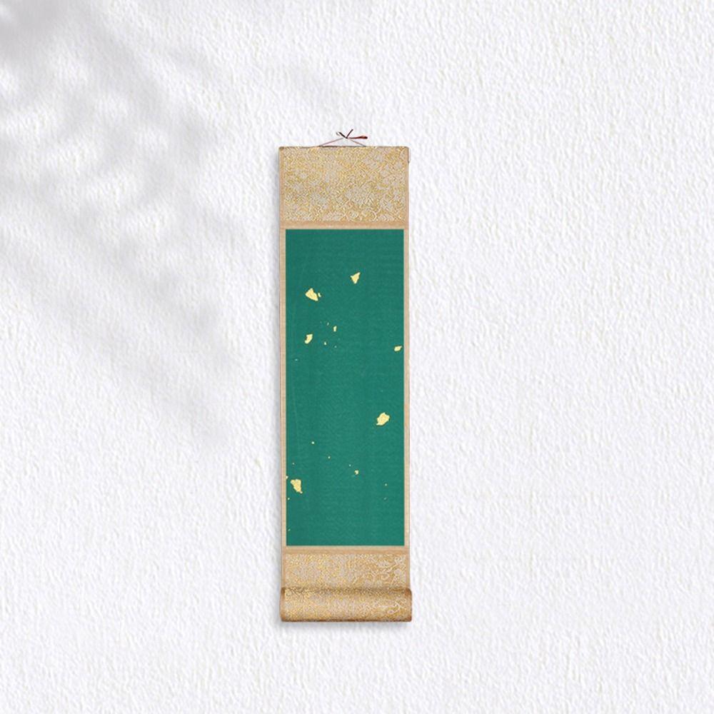 Painting Drawing Paper Gilded Rice Paper Scroll Chinese Style Self-made Gifts Calligraphy Mounting Scroll Handcrafts