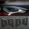 Для Alfa Romeo Giulia Stelvio аксессуары для салона автомобиля из углеродного волокна, внутренняя чаша, декоративная наклейка, декоративная нашивка