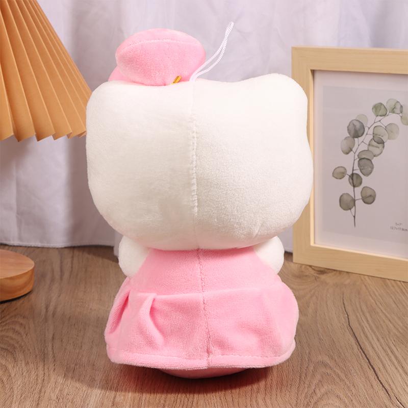 Sanrio Hello Kitty Плюшевая кукла Игрушка Сердечко Обнимающая Розовая Кошка Китти Мультяшное Животное Плюшевая Успокаивающая Игрушка Для Малыша Декор Кровать Подарок