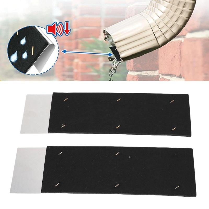 2PCS Noise Dampener Adjustable Rain Insert For Downspouts Portable Drainage Ditch Noise Reducer