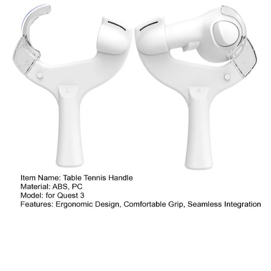 1 пара улучшенной ручки для настольного тенниса, эргономичный дизайн, адаптер для настольного тенниса, VR-игры для Quest 3