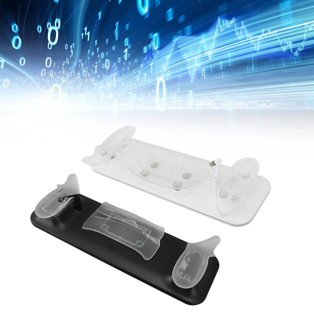 Зарядная станция для контроллера VR-гарнитуры с магнитными контактами и RGB-подсветкой