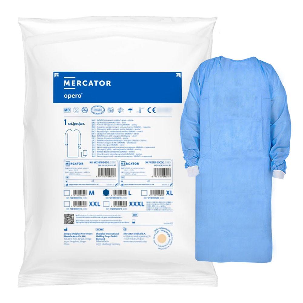 Sterile -Size Apron with Cuff, Tied with Straps (Sms Nonwoven Fabric 35G) 1 Piece