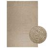 VidaXL ZIZUR Beige Rug 240x340 Cm Jute Look Indoor Outdoor, Outdoor Rug, Floor Rug, Indoor Rug, 4010413