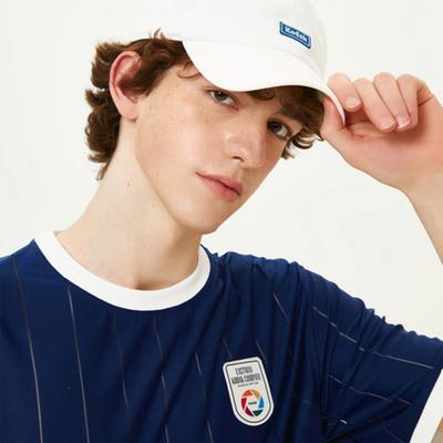 Kodak Apparel Кепка-бейсболка WHITE с вышитым небольшим гербом, свободного кроя, с эффектом потертости