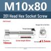 Yigu 201 Stainless Steel Cup Head Hexagon Screws and Bolts - M3, M4, M5, M6
