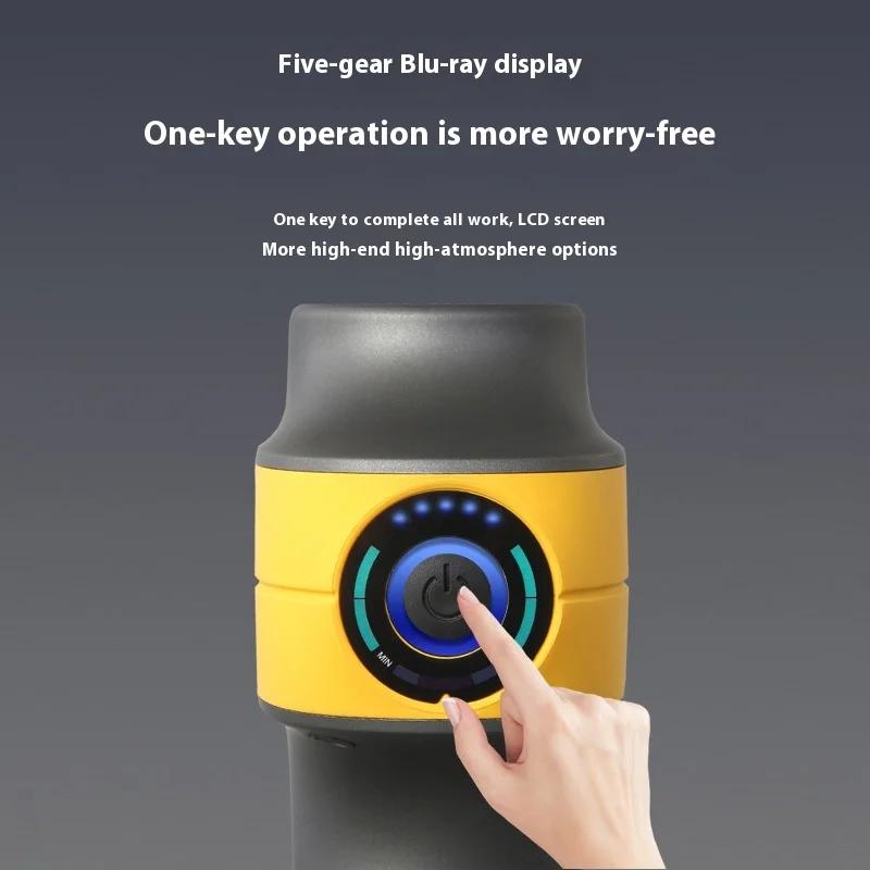 Профессиональный многофункциональный фасциальный пистолет с несколькими массажными головками, расслабление мышц, высокочастотный вибрационный массажер