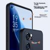 BIAZE Liquid Silicone Case for OPPO Reno7, Full Protection Shockproof Ultra-Thin Flocked Lining Heat Dissipation Liquid Frosted Soft JK110 Black
